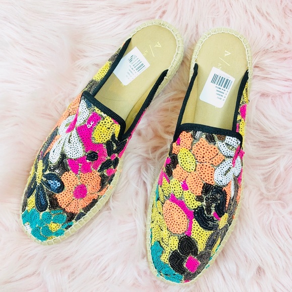 NWT Anthropologie Maya Floral Espadrille Slides 39 - Picture 5 of 8